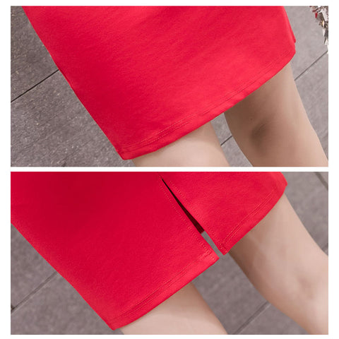 חצאית אלגנטית בעיצוב נקי  מבד נמתח - HEELY