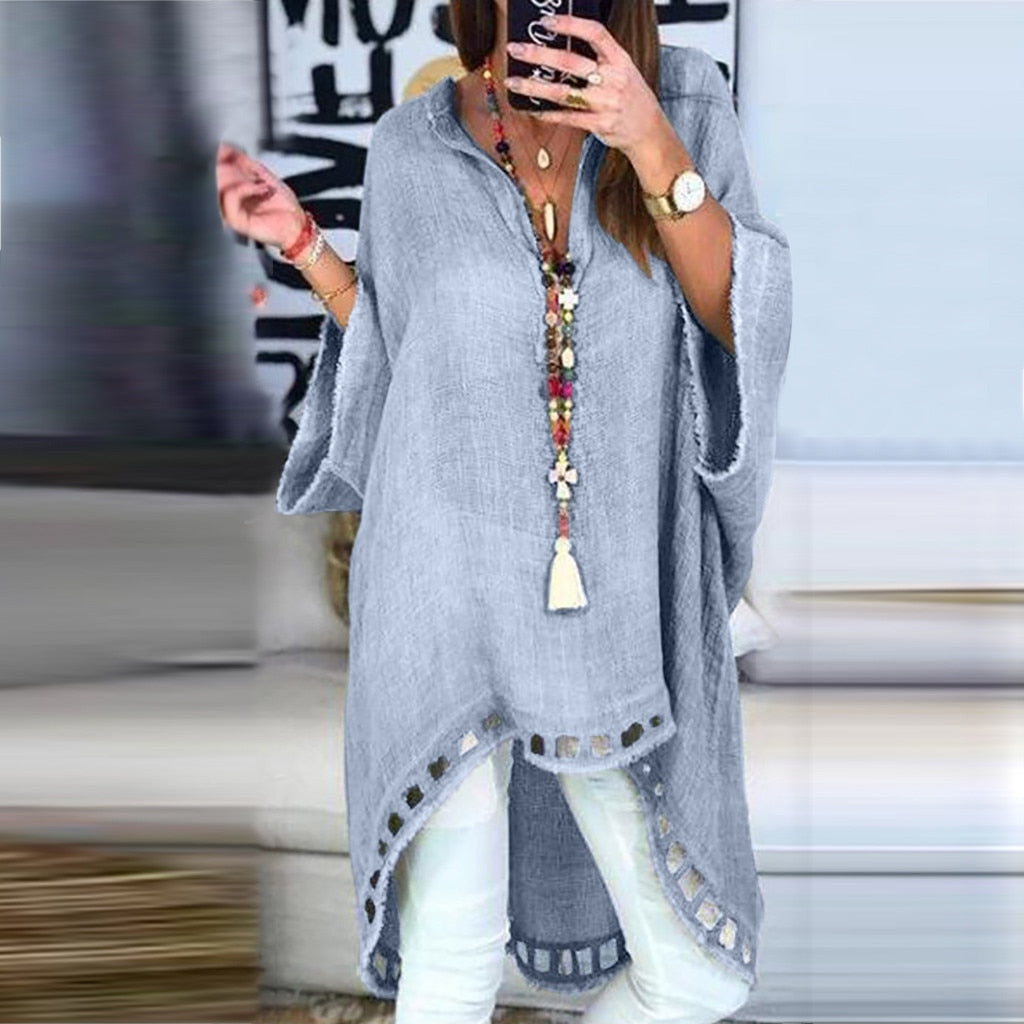 חולצת גלבייה נשפכת טוניקה GALA