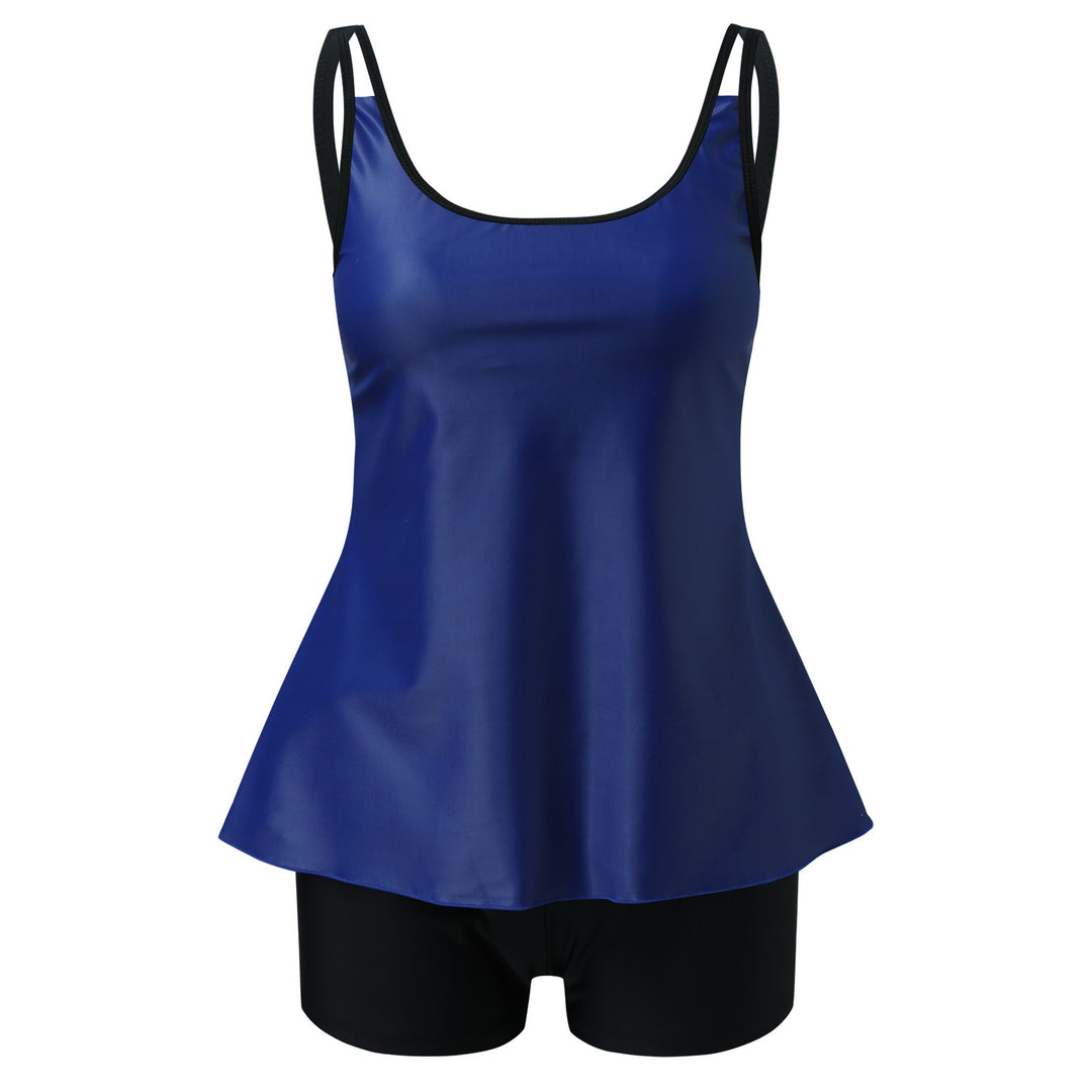 בגד ים בכתפיות כפולות בגזרה נשפכת mutea